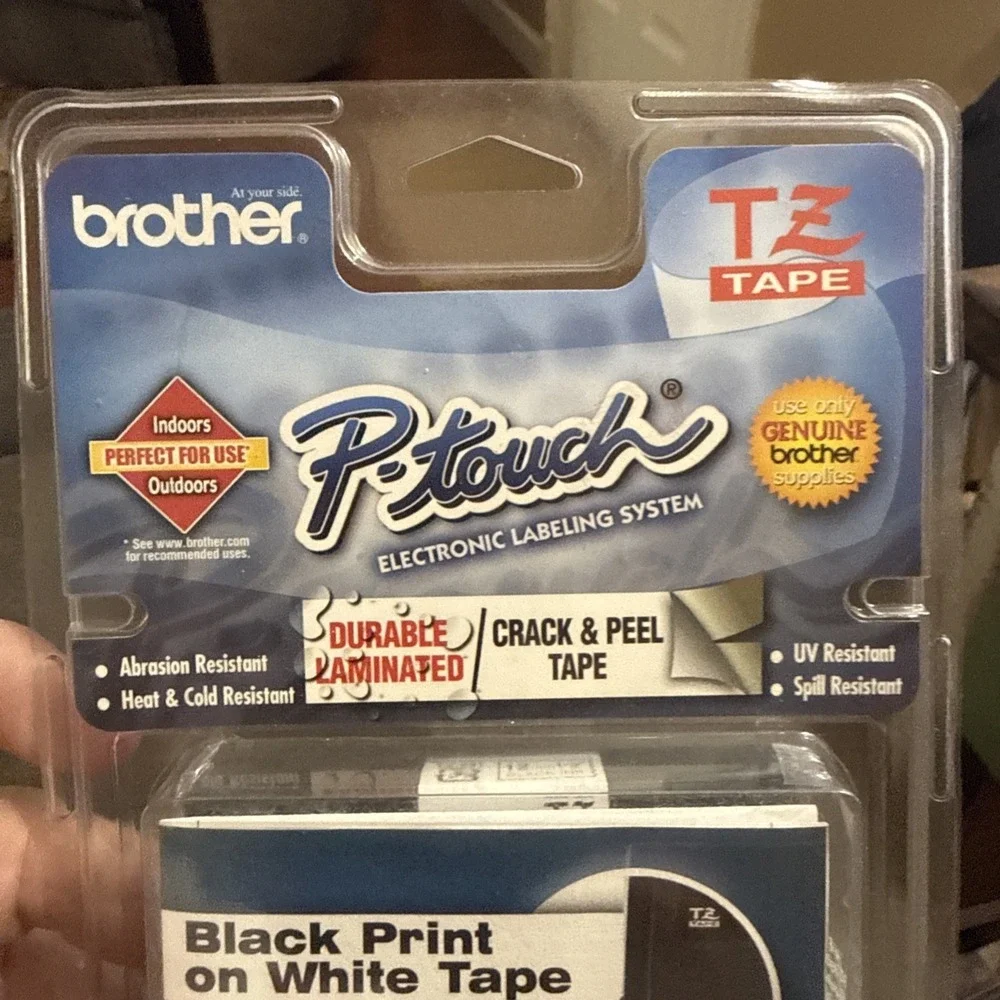 New‎ Brother P-touch TZe-231 Black on White Tape 1/2